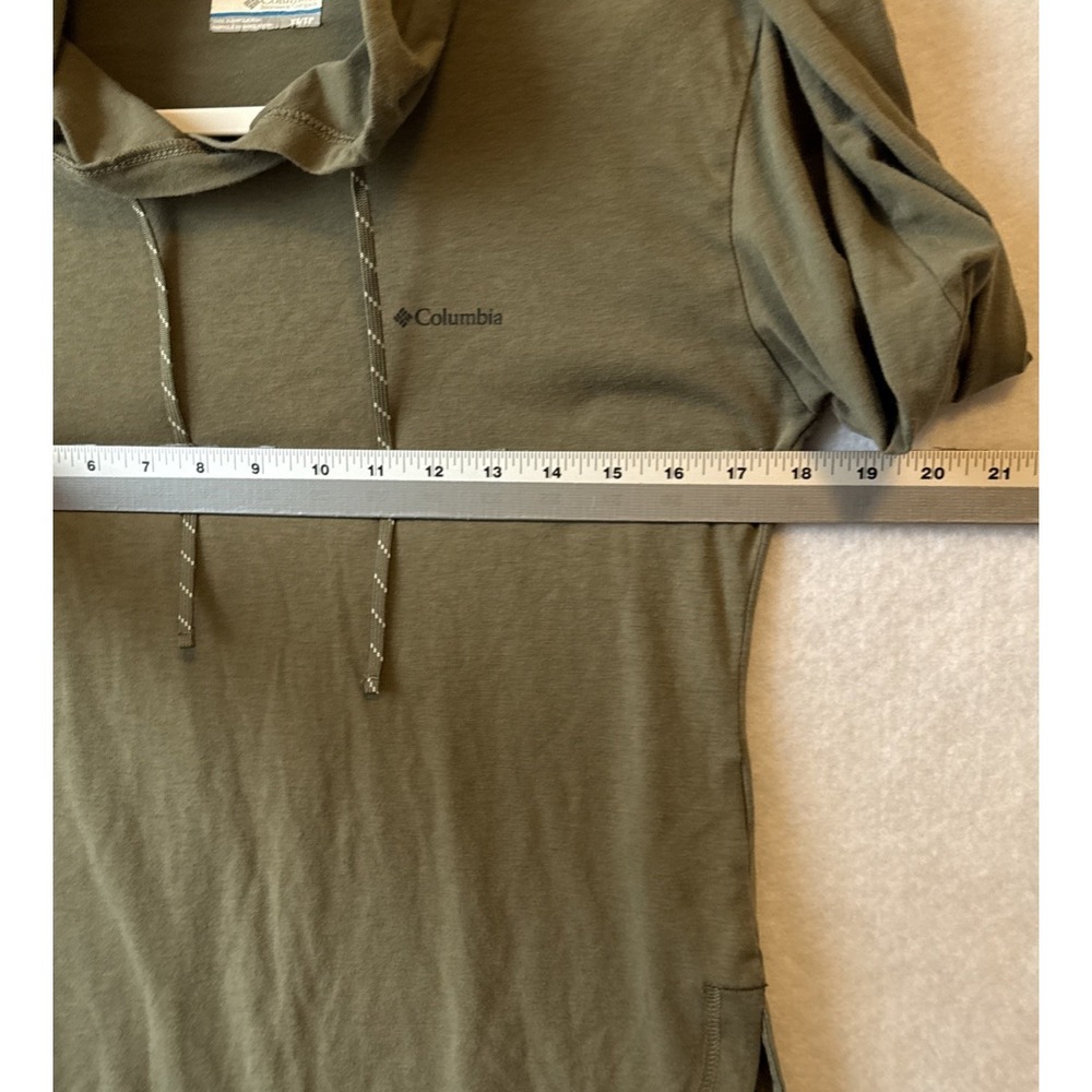 Columbia Omni Shade Long Sleeve Hoodie Pullover‎ Women's XS Olive Green Hiking - Picture 6 of 9